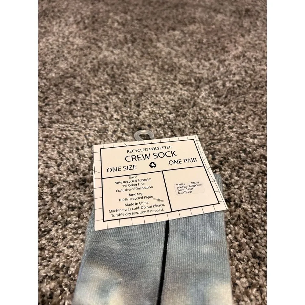 Select Start tie dye crew socks C27-48